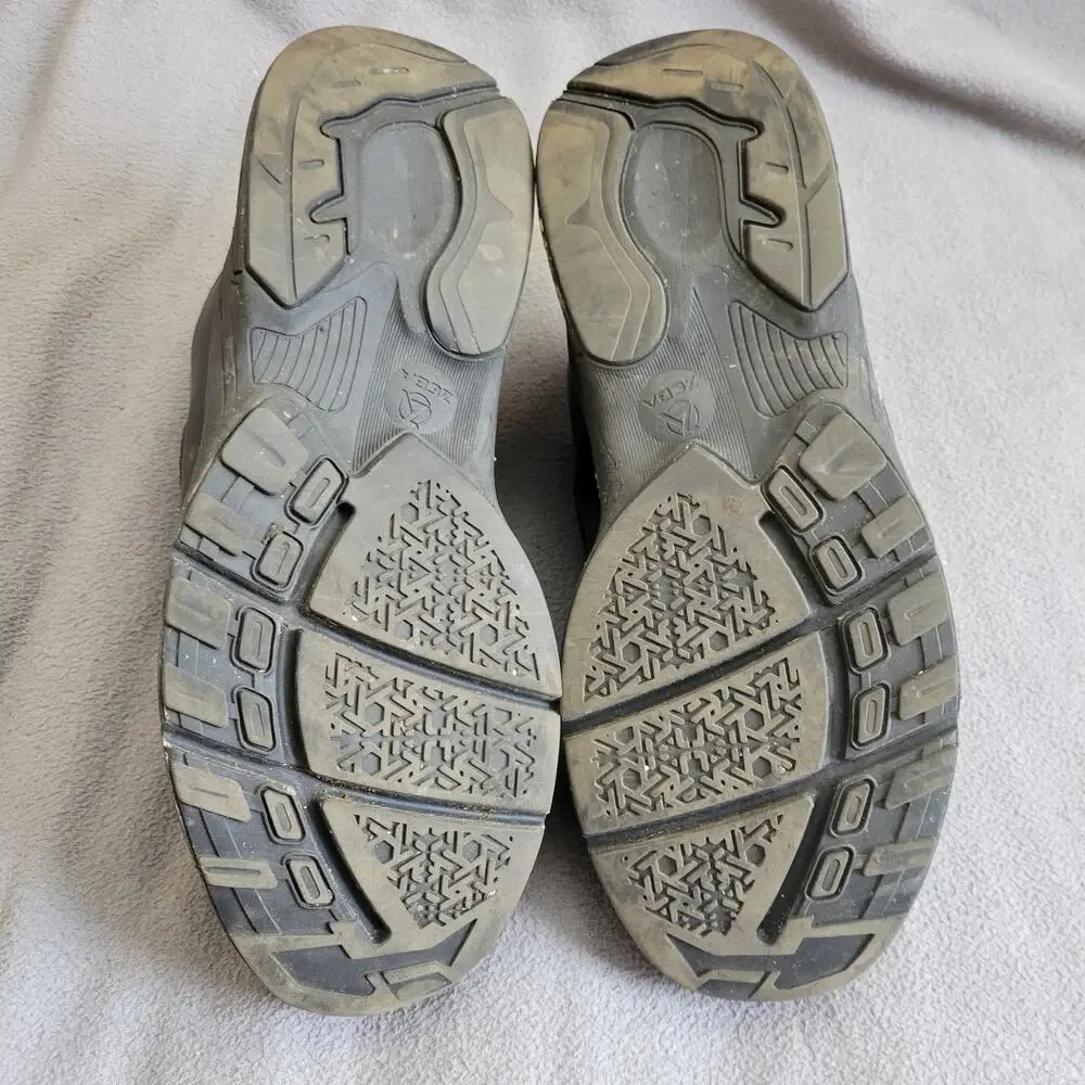 COSMIC BLACK ZEBA Sneaker Shoes Mens Size 12 Hands Free Slip On Tie Once Red - Picture 8 of 11